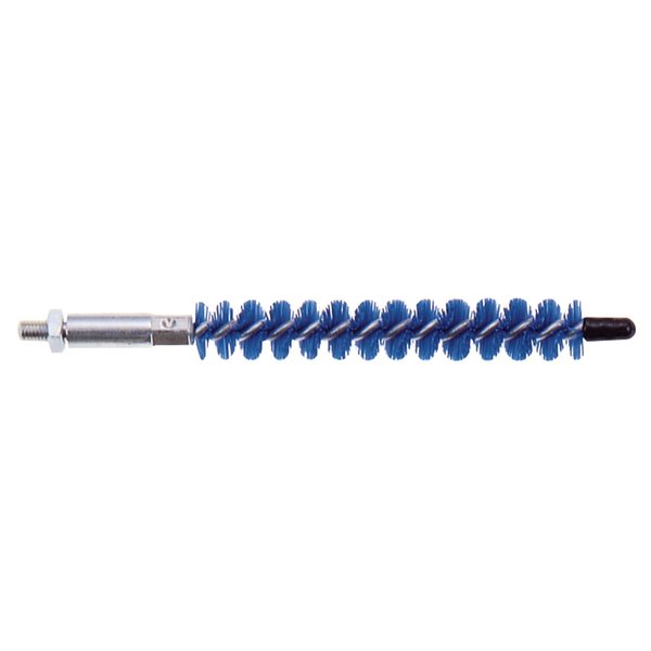Goodway Technologies Nylon Brush, Blue for 1/2" ID tubes with 1/4-28 M thread & jam nut GTC-211-1/2